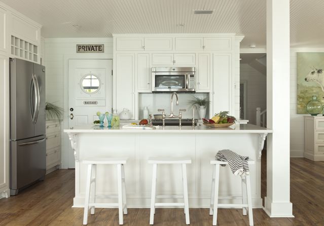 Anna Maria Island kitchen after renovation by Leah Anderson Designs.