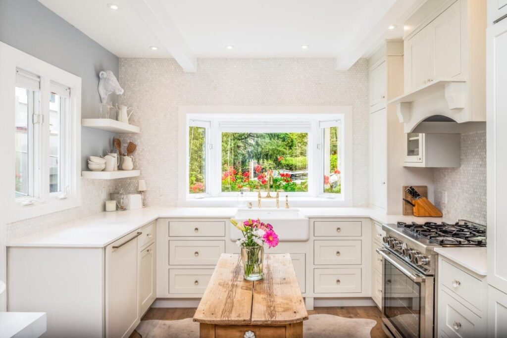 Carmel By The Sea after kitchen renovation by Leah Anderson Designs.