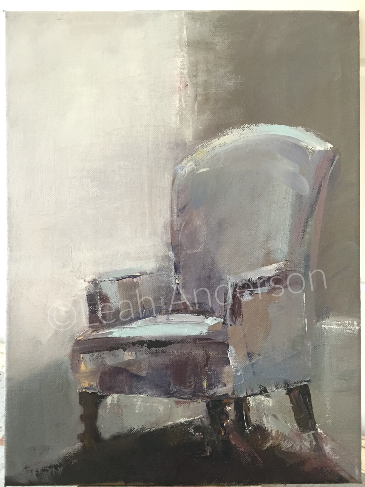 Chair painting by Leah Anderson